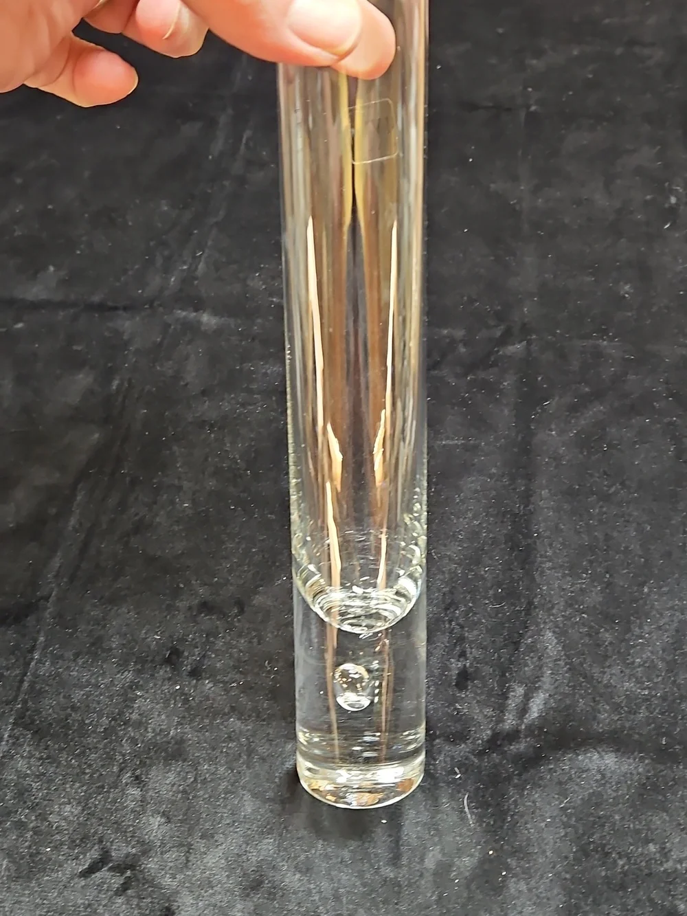 IVV Vintage Tall Clear Bubble Dot Bud Vase - Single Stem Glass Vase - NEW